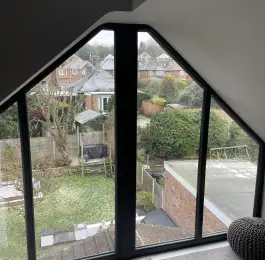 Full height glass gable end loft conversion.: Click Here To View Larger Image